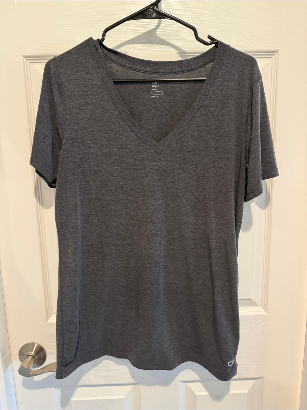 GAP Charcoal V-Neck Short Sleeve Tee